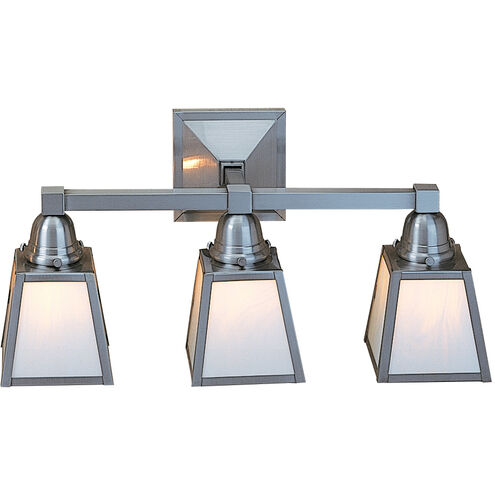 A-line 3 Light 20.75 inch Verdigris Patina Wall Mount Wall Light in White Opalescent, T-Bar Overlay