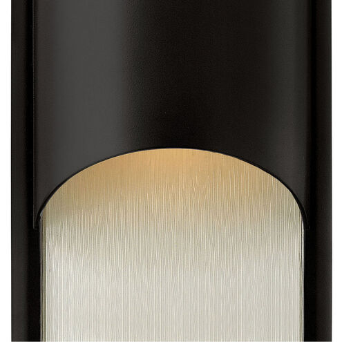 Cascade LED 15 inch Satin Black Outdoor Wall Lantern, Small