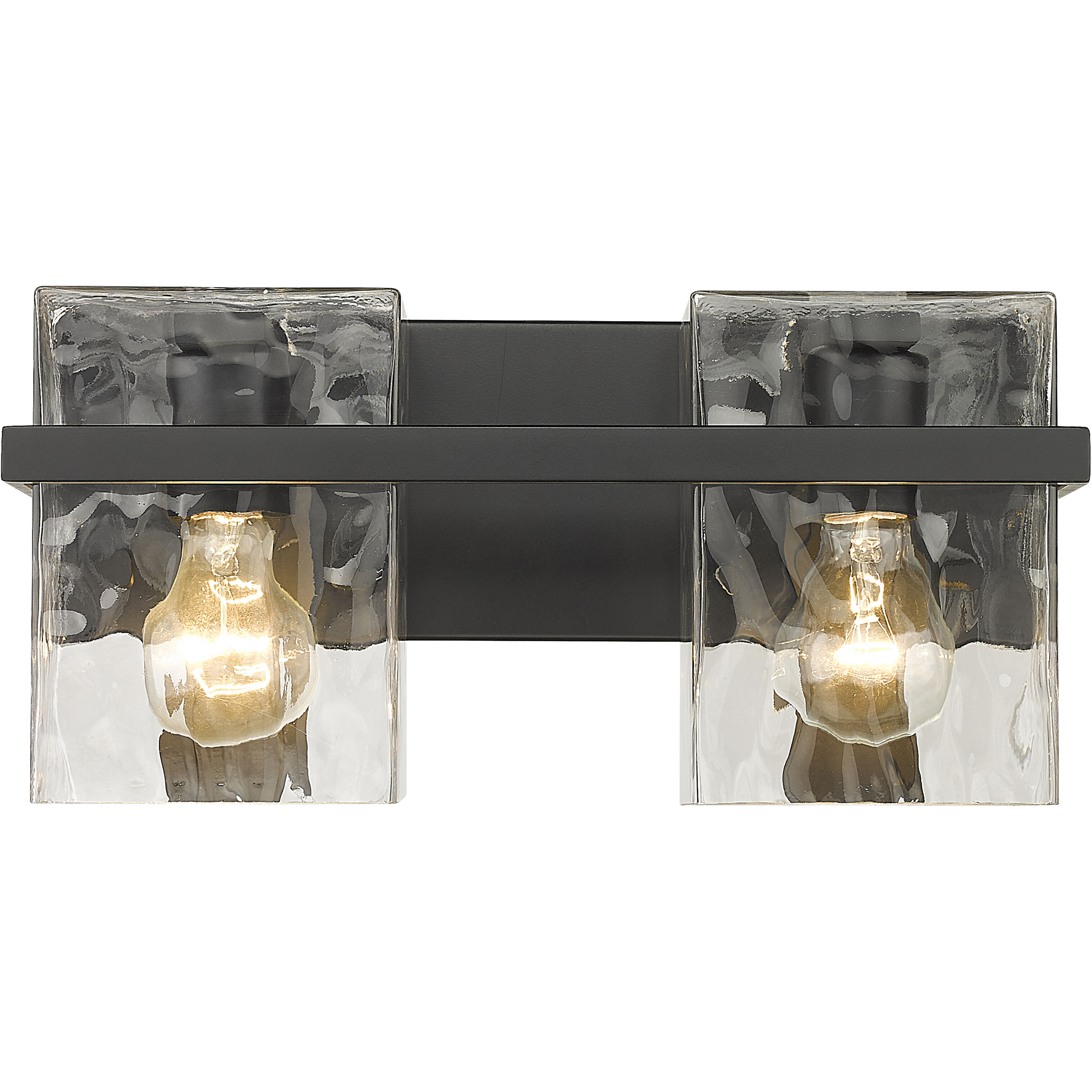 Bennington 2 Light 14.25 inch Matte Black Vanity Wall Light