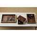 Casey Natural and Brass Trays, Set of 2