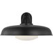 Richard June Liora 1 Light 12.5 inch Textured Black Outdoor Wall Light in Standard