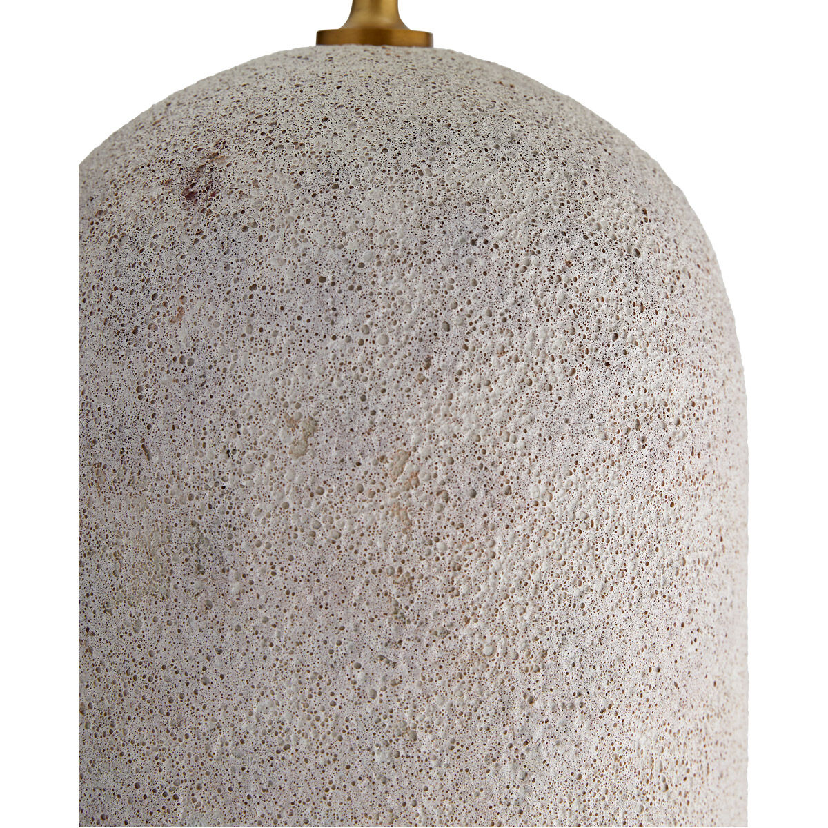 Capelli 29.5 inch 150 watt Ivory Volcanic Glaze and Antique Brass Table Lamp Portable Light