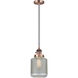 Franklin Restoration Stanton 1 Light 6 inch Antique Copper Mini Pendant Ceiling Light