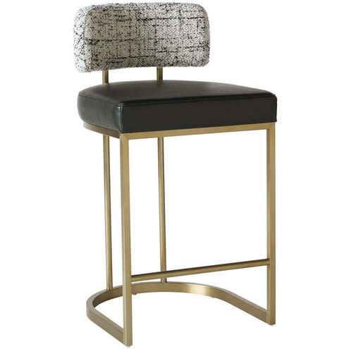 Larissa 34.5 inch Bravo Black / Halton Birch Counter Stool