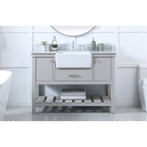 Clement 48 X 22 X 34 inch Grey Bathroom Vanity Cabinet