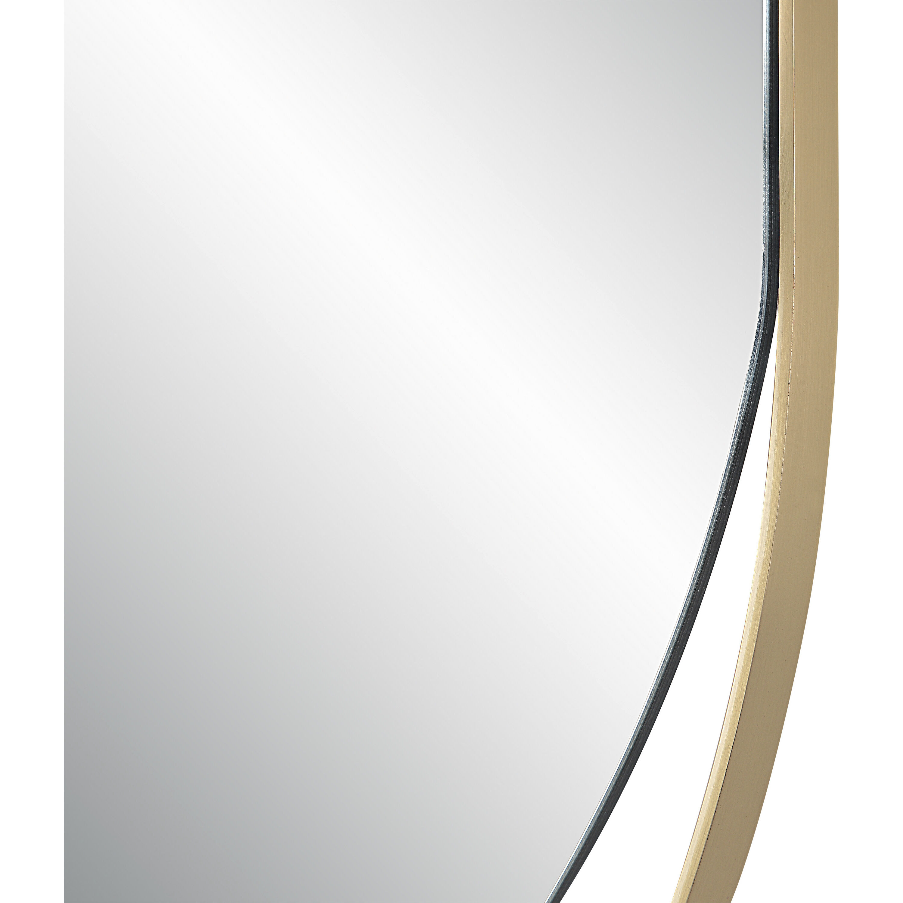 Ecru 40 X 26 inch Satin Brass Wall Mirror