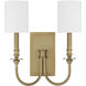 Lloyd Wall Sconce Wall Light in Aged Brass