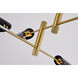 Canada 6 Light 42 inch Brass Chandelier Ceiling Light