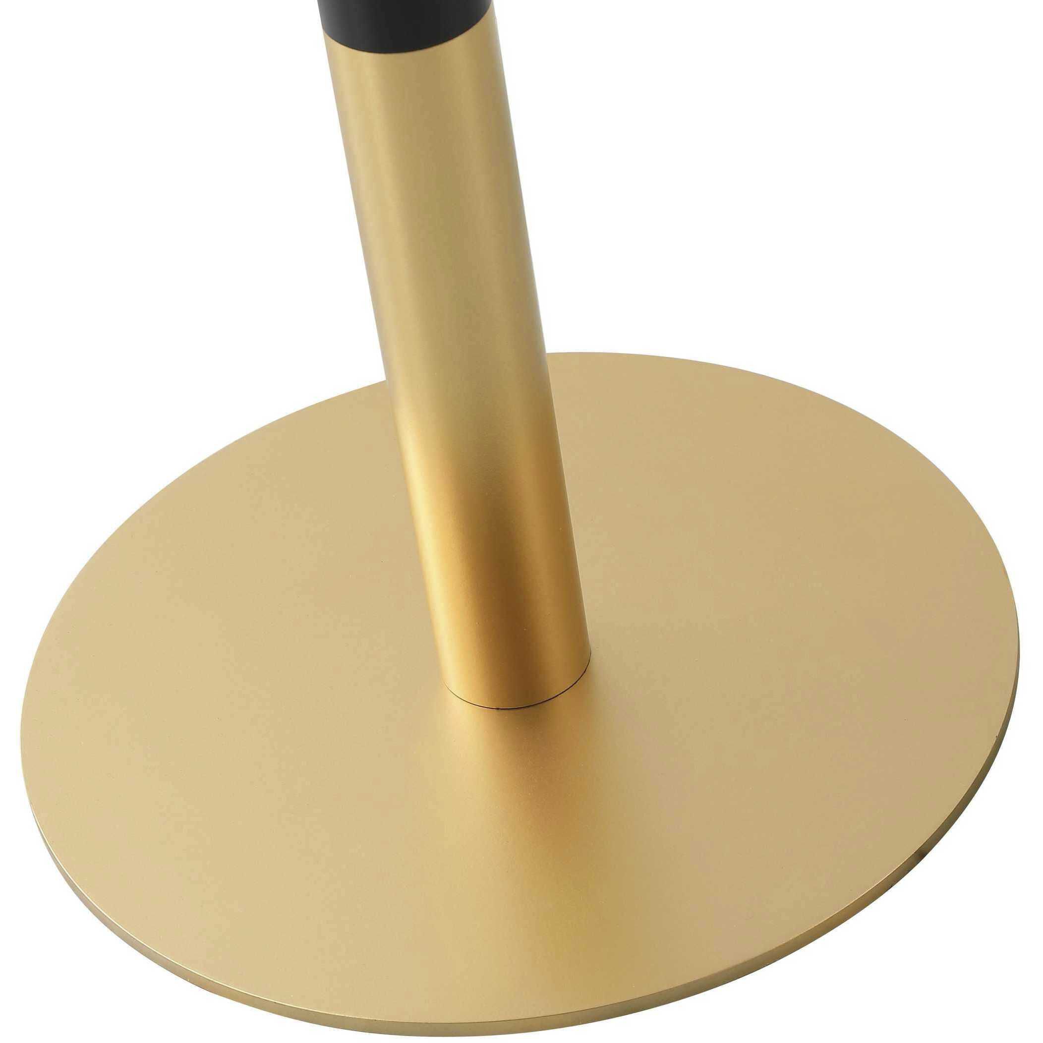 Ronan 39.5 X 31.5 inch Black and Gold Pub Table