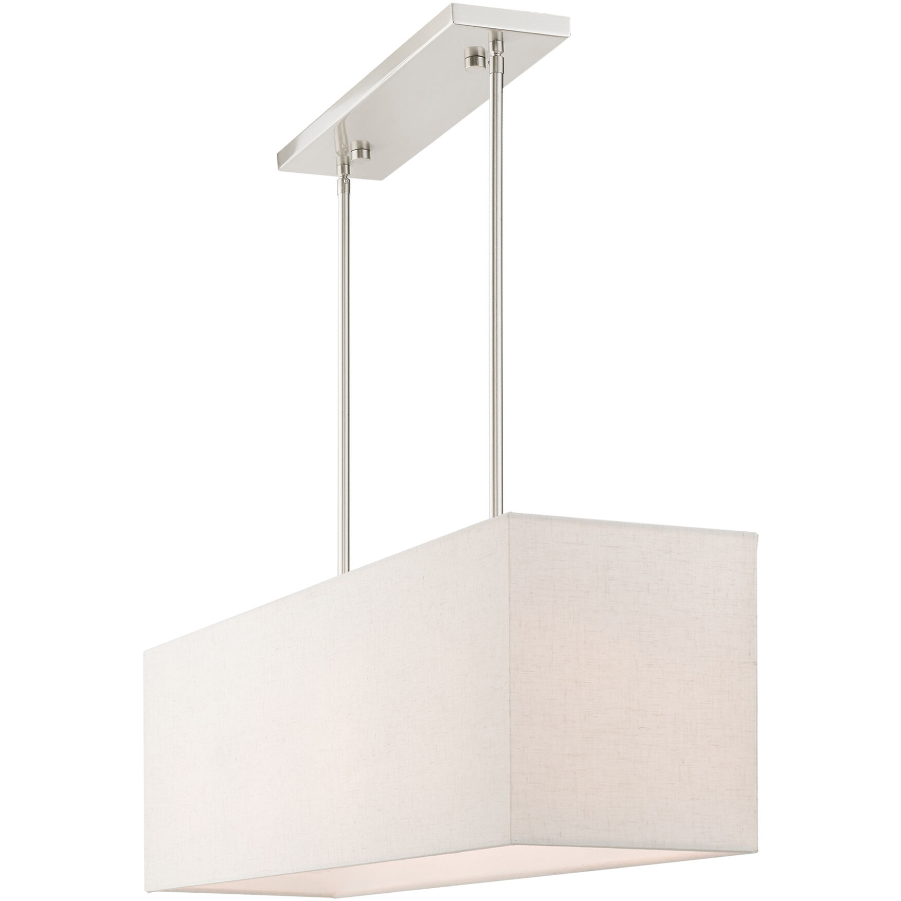 Summit 4 Light 36 inch Brushed Nickel Linear Chandelier Ceiling Light