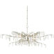 Forest Dawn 8 Light 60.25 inch Textured Silver Chandelier Ceiling Light, Aviva Stanoff Collection