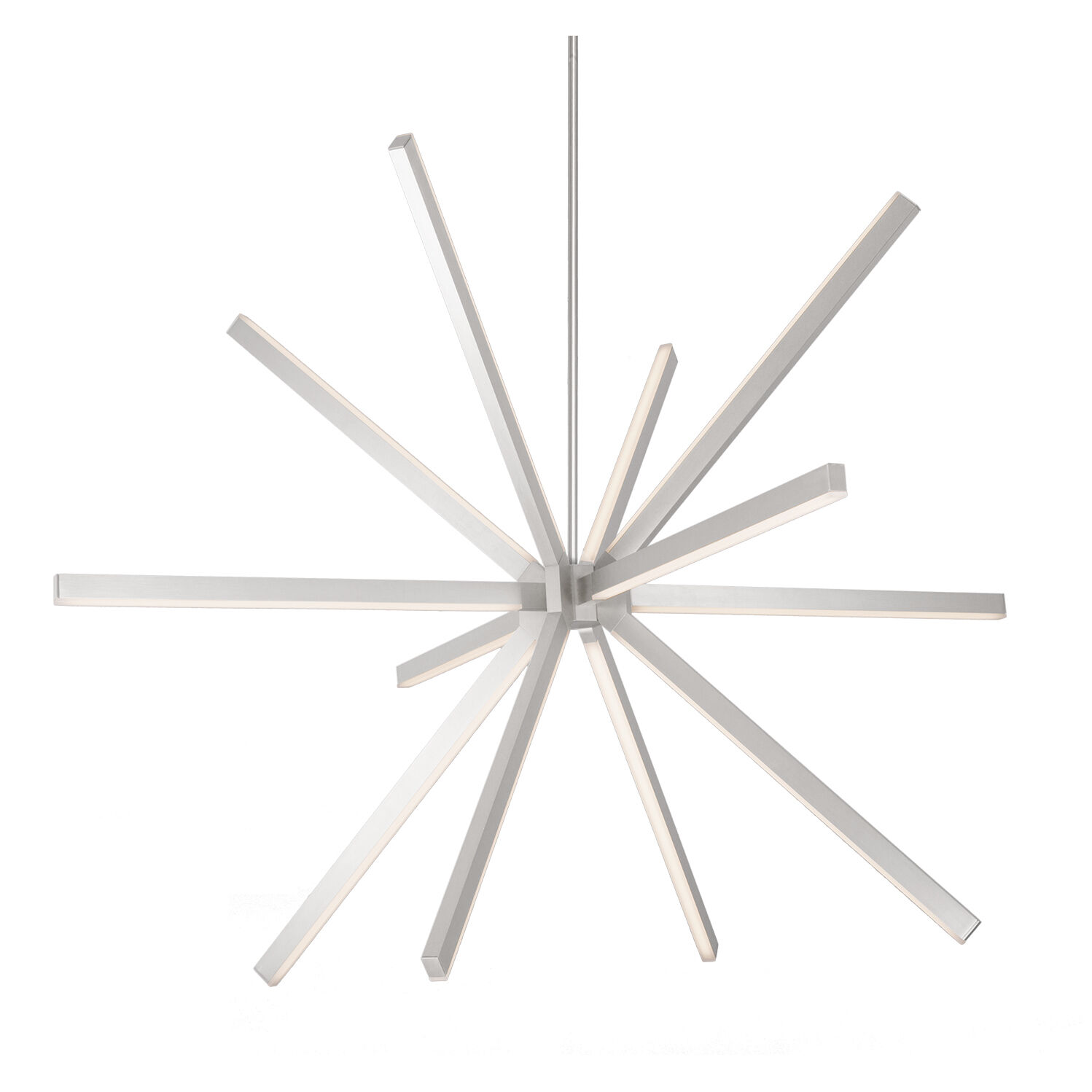 Sirius LED 54.38 inch Brushed Nickel Chandelier Ceiling Light