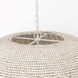 Theta 30 inch White Chandelier Ceiling Light