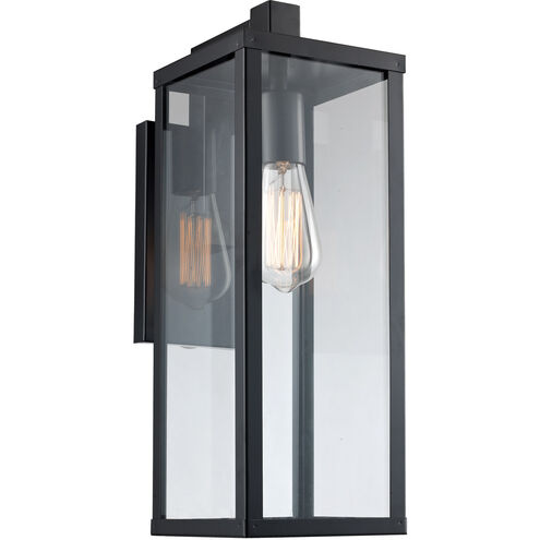 Oxford 1 Light 18 inch Black Outdoor Wall Lantern