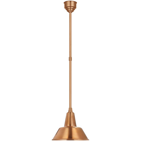 Thomas O'Brien Academy Barn Light LED 12.5 inch Soft Copper Bowers Pendant