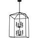 Perryton 8 Light 19 inch Midnight Black Foyer Pendant Ceiling Light, Large
