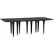 Romeo 95 X 42 inch Hand Rubbed Black Dining Table