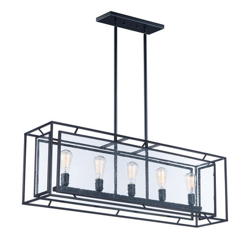 Era LED 9.75 inch Black Chandelier Ceiling Light