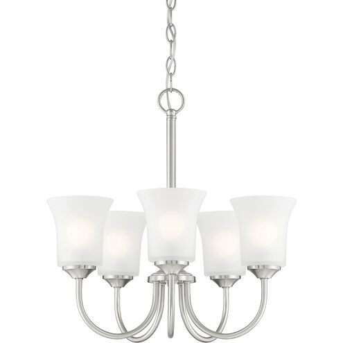 Bronson 5 Light 20 inch Brushed Nickel Chandelier Ceiling Light