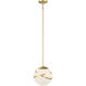 Batignolles 1 Light 10 inch Spring Gold Leaf Mini Pendant Ceiling Light