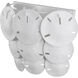 Tulum 3 Light 20 inch Sugar White and White Wall Sconce Wall Light, Marjorie Skouras Collection