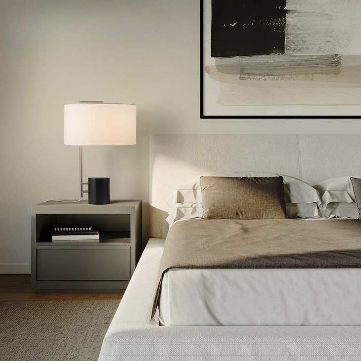 Palos Verdes 24 inch 100.00 watt Brushed Nickel and Espresso Table Lamp Portable Light