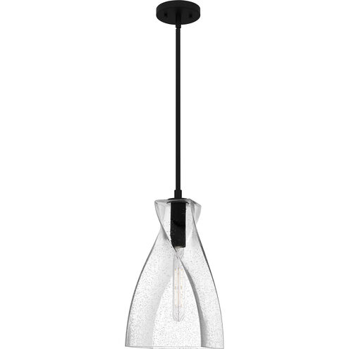 Stetson 1 Light 8 inch Matte Black Mini Pendant Ceiling Light, Small