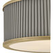 Arden LED 17.5 inch Heritage Brass Flush Mount Ceiling Light