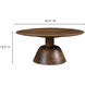 Nels 30 X 30 inch Brown Coffee Table