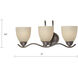 Triton 3 Light 21 inch Sable Bronze Wall Lamp Wall Light