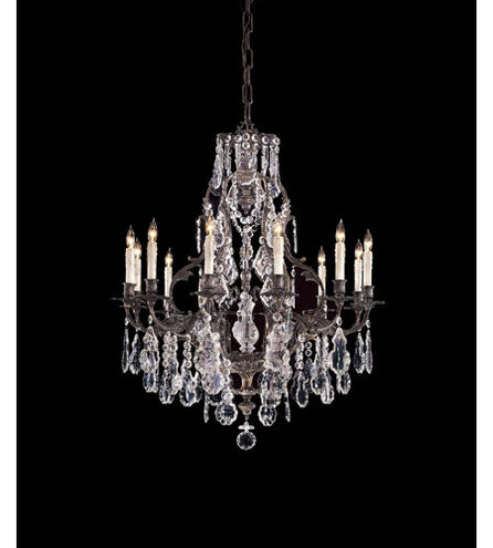 Jonathan 12 Light 33 inch Oxidized Brass Chandelier Ceiling Light