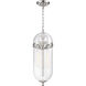 Fathom 3 Light 8 inch Polished Nickel and Clear Pendant Ceiling Light