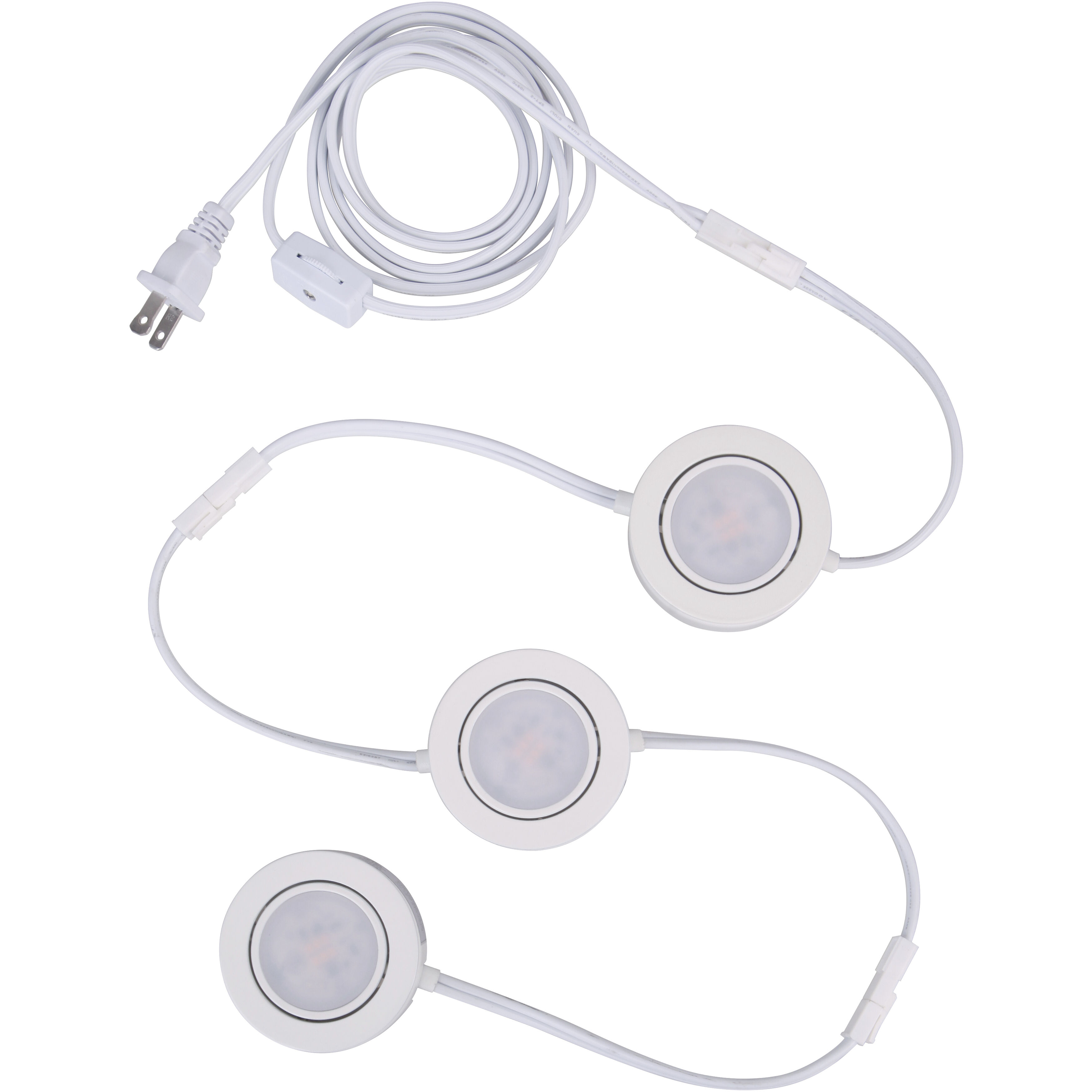 Low Profile 120 LED 2.75 inch White Under Cabinet Light Puck