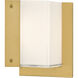 High Rise LED 8.5 inch Legacy Brass Bath Bar Wall Light