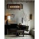 Valencia 5 Light 49 inch Dark Walnut Linear Chandelier Ceiling Light