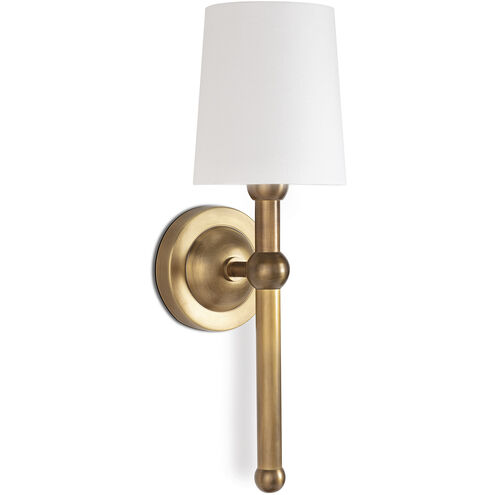 Jameson 1 Light 6 inch Natural Brass Wall Sconce Wall Light