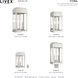 York 2 Light 19 inch Brushed Nickel Outdoor Wall Lantern
