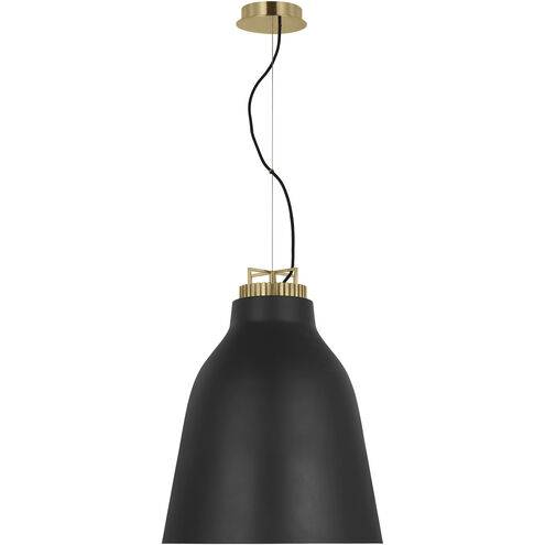 Sean Lavin Forge LED 20 inch Natural Brass Line-Voltage Pendant Ceiling Light in Nightshade Black