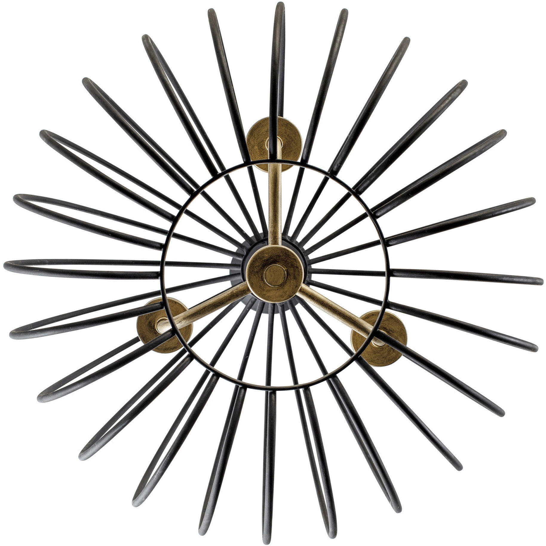 Nico 3 Light 18 inch Carbon and Havana Gold Pendant Ceiling Light