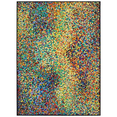 LM Zhou's Vibrant Pointillism 59.5 X 43.5 inch Oils and Original Art