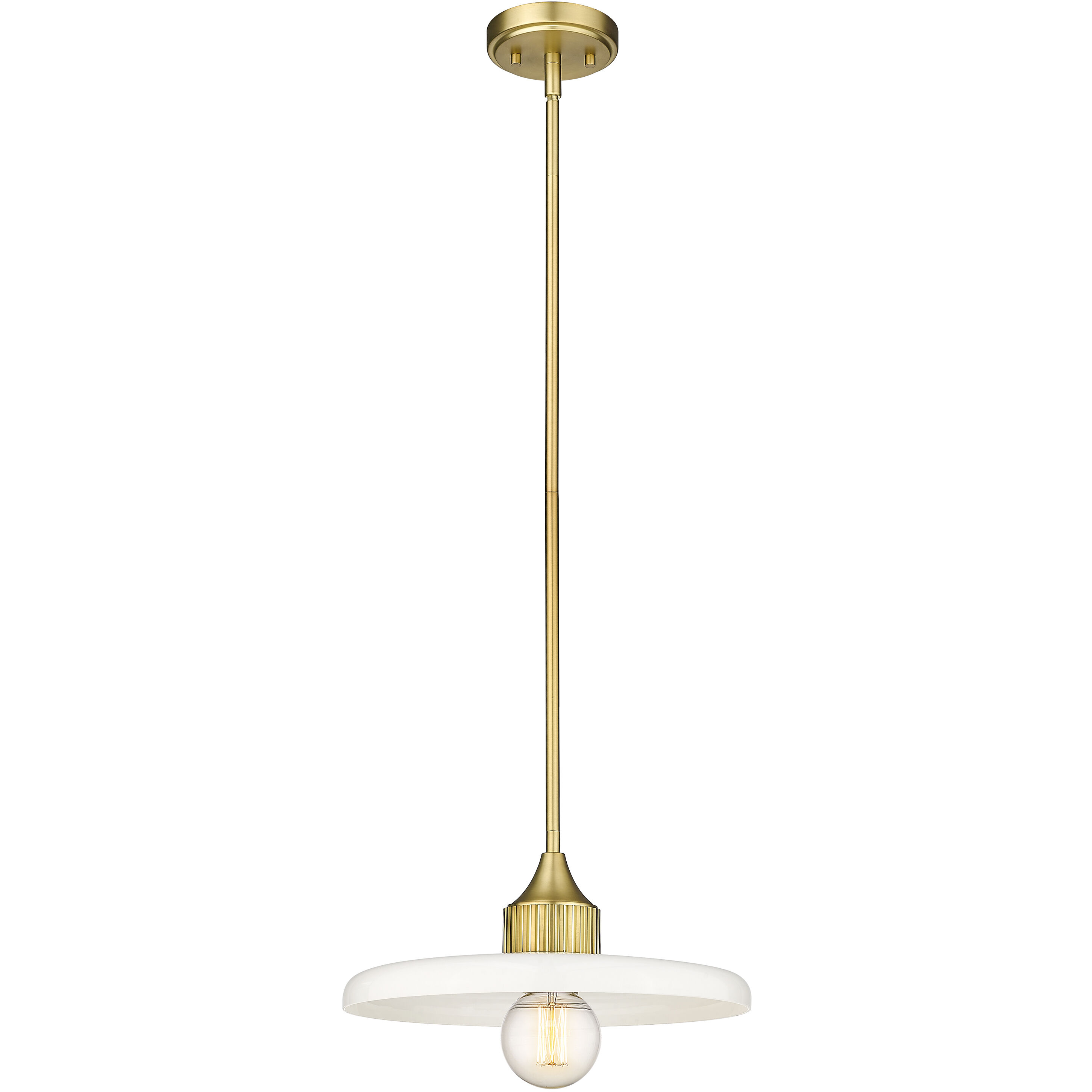 Paloma 1 Light 14 inch Olde Brass Pendant Ceiling Light in Oil Rubbed Bronze