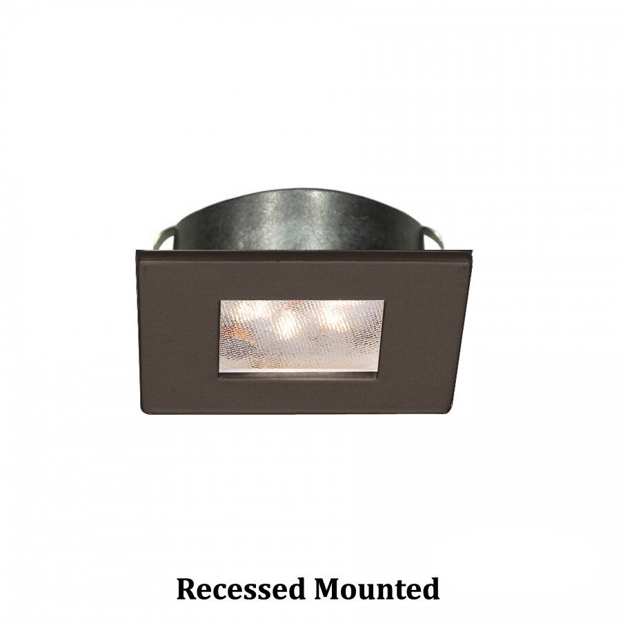 LED Button Light 24 LED 2.25 inch Dark Bronze Puck Light in 3000K