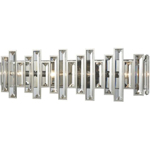 Crystal Heights 4 Light 25 inch Polished Chrome Vanity Light Wall Light