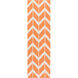 Fallon 96 X 30 inch Bright Orange, Cream Rug