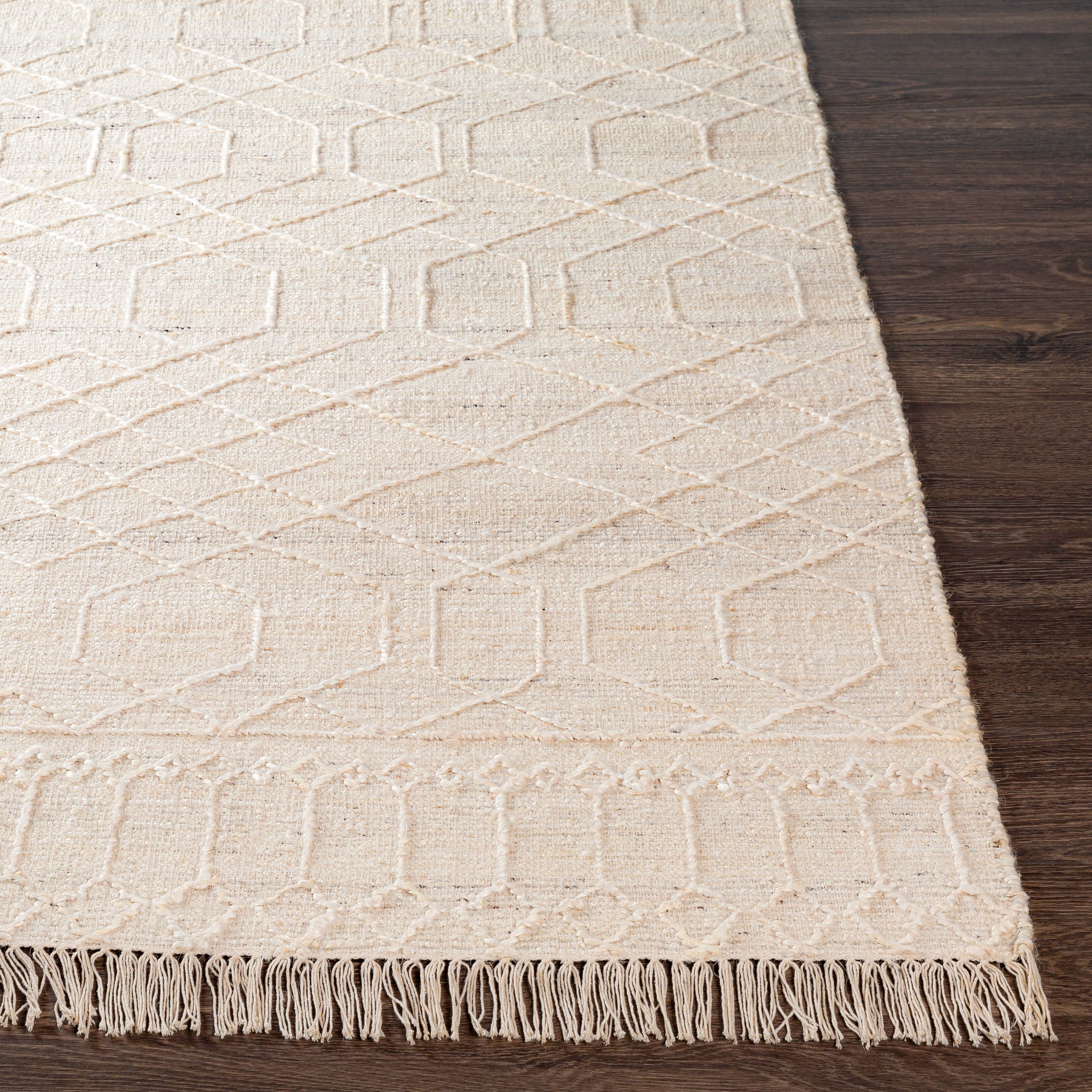 Watford 90 X 60 inch Light Beige Rug in 5 x 8, Rectangle