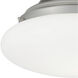 Clayton 2 Light 12 inch Brushed Nickel Flush Mount Ceiling Light