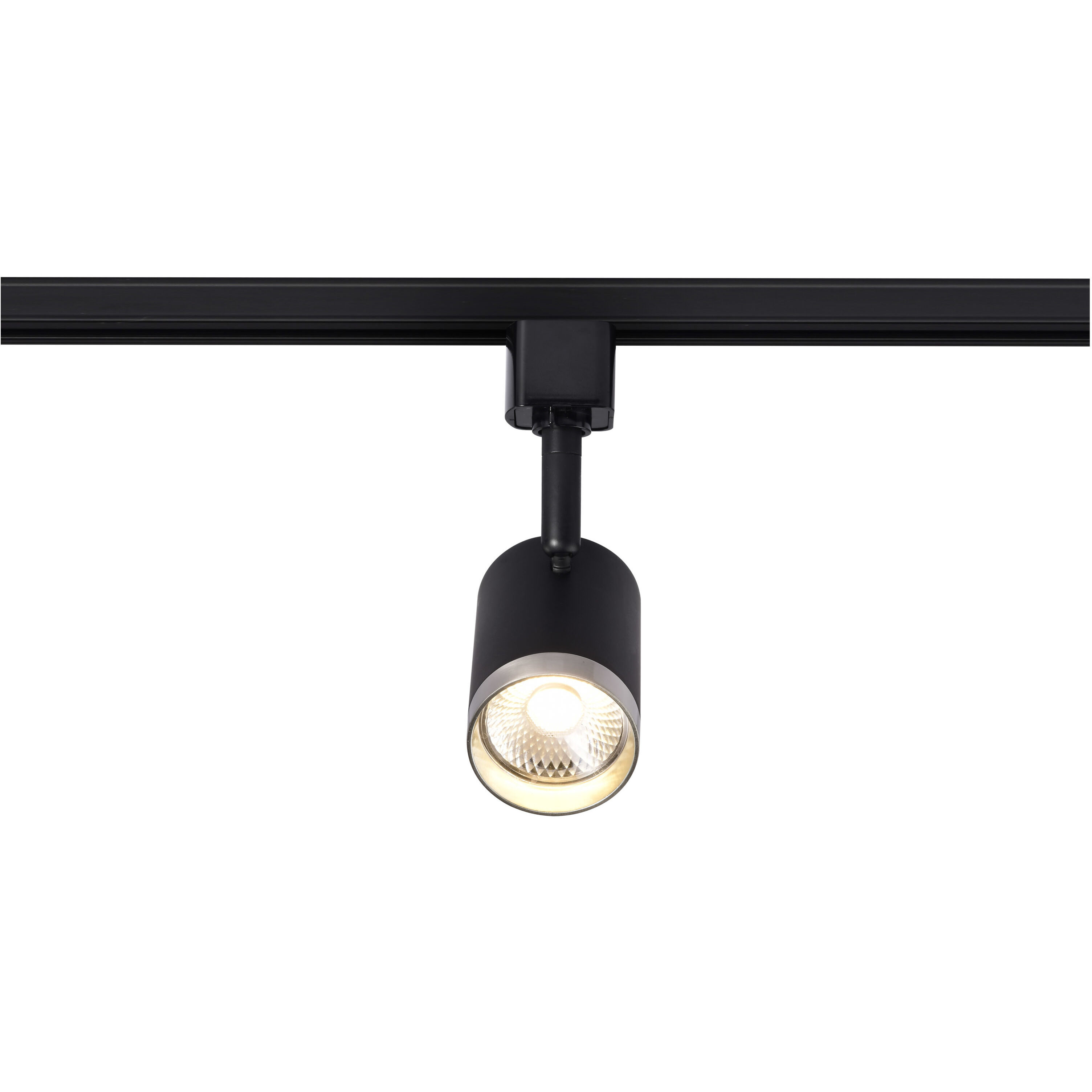Brentwood 1 Light 120 Matte Black and Brushed Nickel Track Lighting Ceiling Light