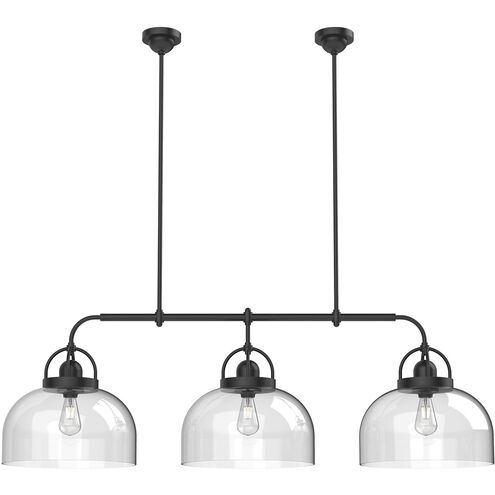 Lancaster 3 Light 20.15 inch Matte Black Island Light Ceiling Light