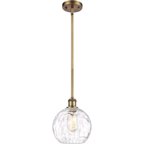 Ballston Athens Water Glass LED 8 inch Brushed Brass Mini Pendant Ceiling Light