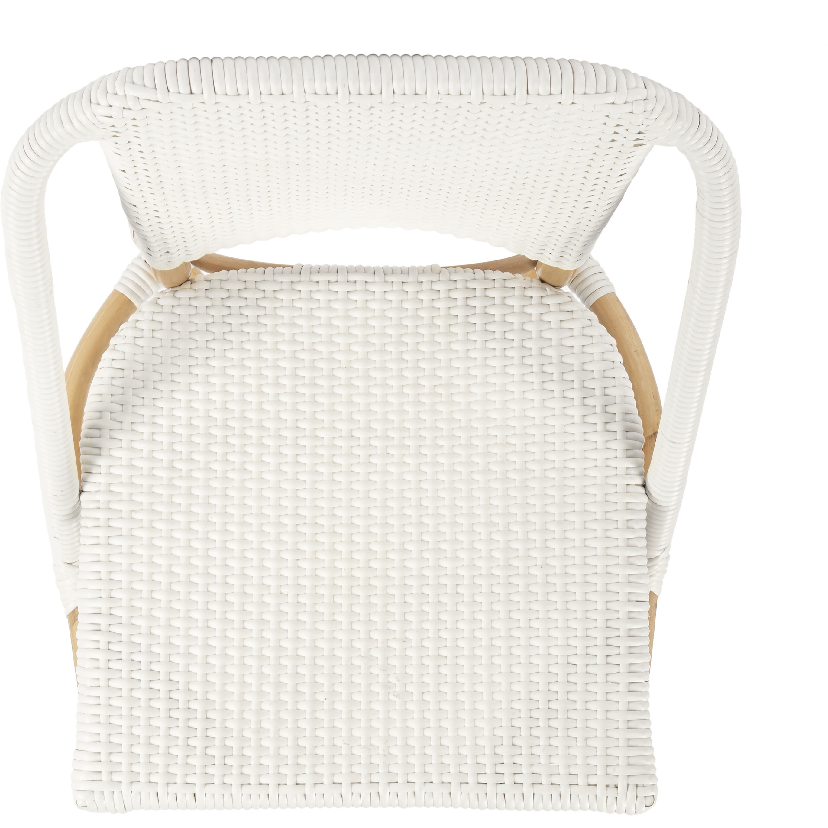 Tenor & Rattan Side Chair in White
